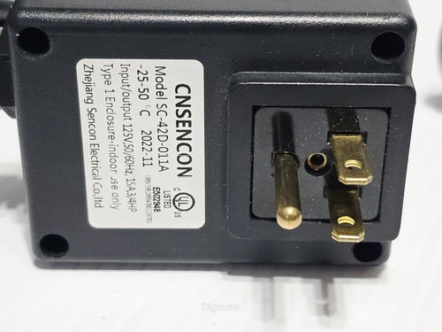 Waschbeckenaufsatz Müllentsorgung Luftschalter, 125V, 15A 3/4PS Nickel gebürstet - getestet - Bild 3 von 9