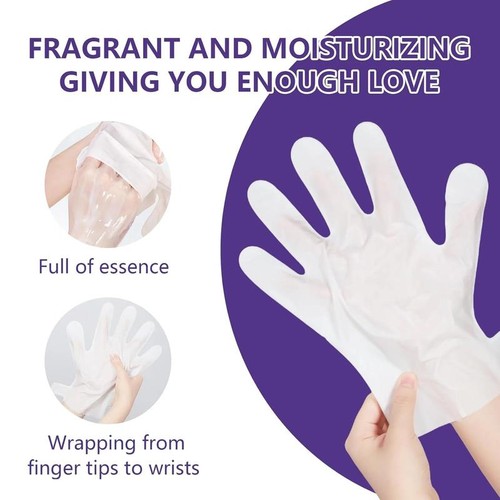 5 Pack Lavender Hand Mask Moisturizing Gloves for Dry, Aging, Cracked Hands - Bild 4 von 12
