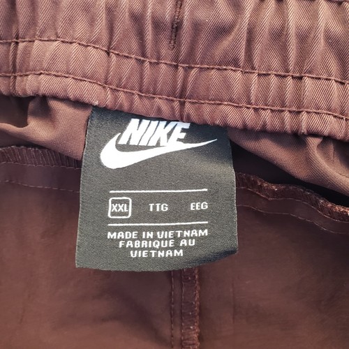 Nike Pantaloni Jogger Uomo 2XL Abbigliamento Sportivo Tessuto Tappered Marrone AR3221-263 - Foto 7 di 10