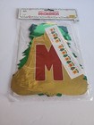 Vintage 1986 Cheistmas Foil Banner Decoration 9 Feet Long
