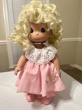 Precious Moments Blonde Girl in Butterfly Dress 12" Doll