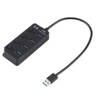 4 Ports USB-Nabe Unabhängiger Switch USB 3.0-Teiler für