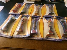 Lot of 8 WWE Nulite W Electronic Refillable Lighter all in original packaging