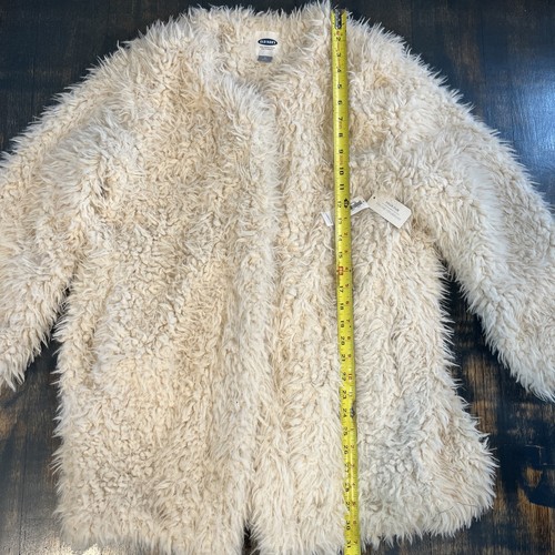 NWT!! Shaggy Bohemian Coat Jacket Women’s Medium Cream Button Closures - Picture 7 of 9