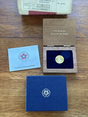 1976 U.S. American Revolution National Bicentennial Gold Medal🗽🇺🇸