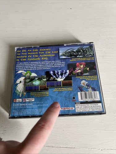 Tales of Destiny (Sony PlayStation 1, 1998) PS1 Tested CIB - Picture 8 of 8