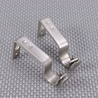 2 Pcs Curtain Rod Bracket Holder Pole Adjustable Holders Brackets