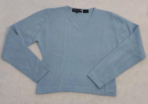 Jennifer Tyler Cashmeres etc Pullover Damen Gr. 2 blau 100% Kaschmir Freizeit  - Bild 3 von 8