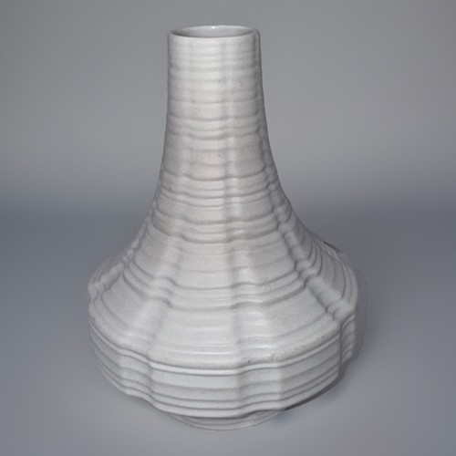 Vintage H&C Heinrich Selb Bavaria "UFO" Bisque Porcelain Vase 1969 Beautiful 6” - Picture 2 of 16
