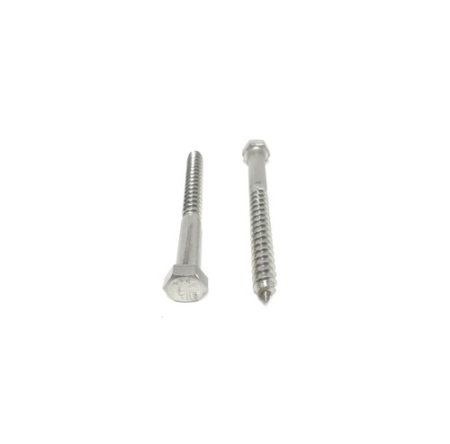 (5) 3/8 x 4" 316 Stainless Steel Hex Head Lag Bolts Lag Screws MARINE GRADE - Picture 5 of 5