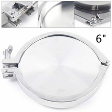 6 inch Stainless Steel 304 Sanitary End Cap+ Tri Clamp + Gasket + Weld Ferrule