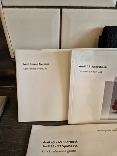 Audi A3 S3 Owners Manual Handbook Wallet Pack 2008-2012 - Picture 3 of 8