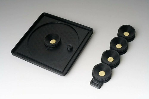 Graflex and Speed and Crown Graphic pinhole board with interchangeable inserts - Foto 5 di 10