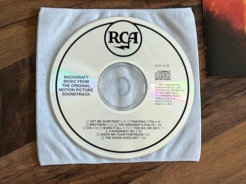 BACKDRAFT OST Soundtrack HANS ZIMMER BRUCE HORNSBY OOP 1991 USA CD album - Imagen 2 de 3