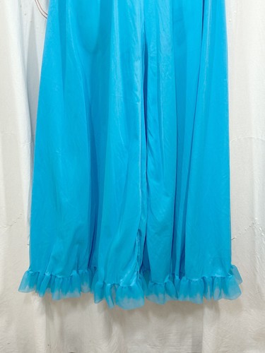 Vintage 60er Jahre breites Bein Nylon Chiffon Dessous Overall Strampler Palazzo Hostess Gr. XS/S - Bild 6 von 9