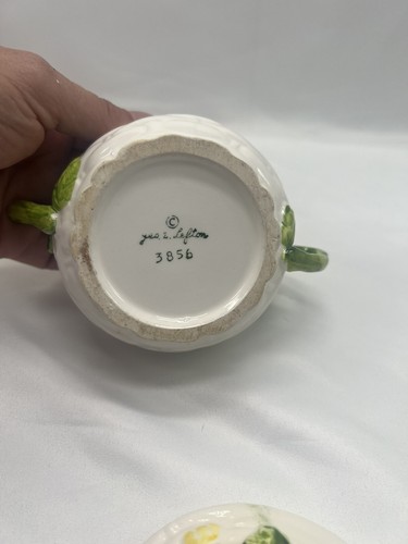 Lefton Daisy 3856 Creamer And Sugar Bowl. Excellent Condition - Picture 12 of 12