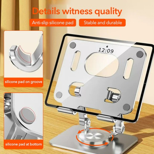 Adjustable Pad Tablet Desktop Stand Desk Holder Mount Cradle For iPad Tablet Pad - Picture 10 of 15