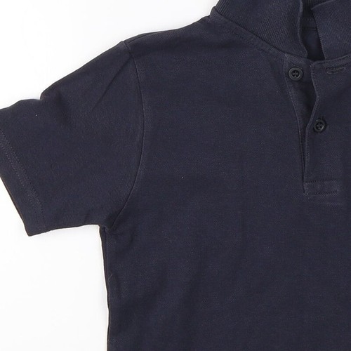 TU Boys Blue Cotton blend Polo Size 6 Years - Picture 8 of 12