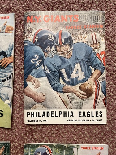 1963 New York Giants Yankee Stadium Official Program (5) - Picture 3 of 12