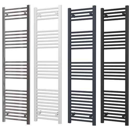UK Radiators Towel Radiator TowelRail Curved Flat White|Chrome|Anthracite|Black - Picture 44 of 91