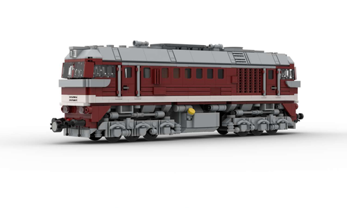 Bauanleitung BR 120 V200 DR Diesel Lok weisser Zierstreifen Klemmbaustein Modell - Bild 3 von 4