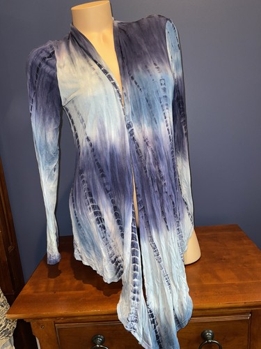 Cárdigan Goblincore Tie Dye Boho Fairy 👀 Ombré S Top Púrpura Arte 1414 Indie Mamá - Imagen 5 de 6