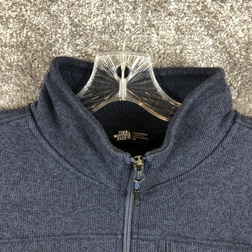 The North Face Gordon Lions 1/2 Zip Pullover Fleece Sweater Men Size Large Blue - Picture 3 of 13