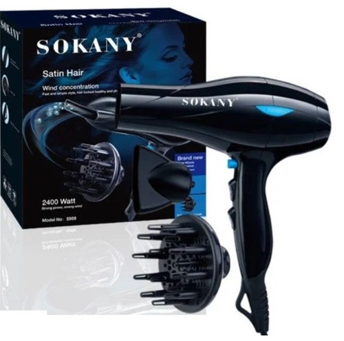Secador de pelo Sokany SuperTurbo 5988 2400 vatios 220 voltios para uso en el extranjero 220V-240V - Imagen 9 de 11