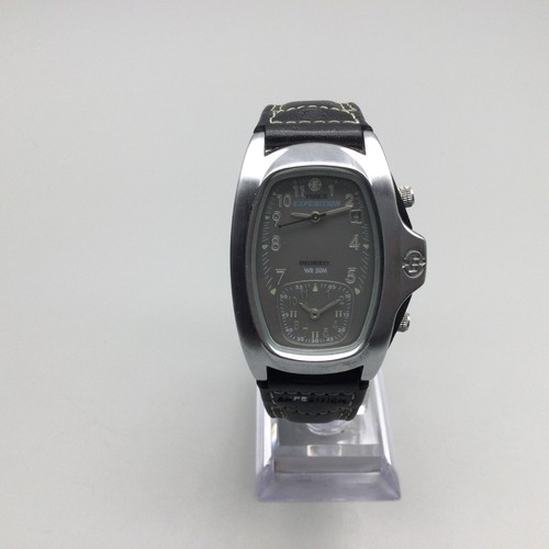 Timex Expedition Dual Time Watch Men 37mm T47612 New Battery Runs Slow - Picture 2 of 16