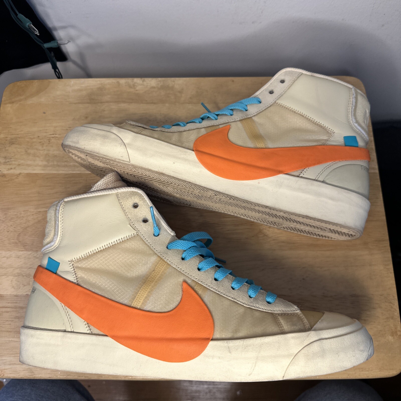 OFF WHITE X NIKE Nike Blazer Mid x Off White Hallows Eve 2018 TAGLIA 14 AA3832 700