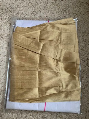 $725 NEW Ann Gish Big Diamond Palomino 100/% Silk KING Bedskirt Neiman Marcus