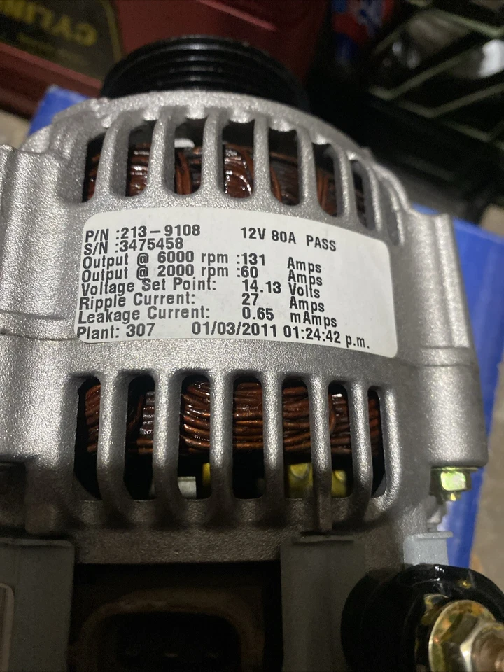 Napa NOS Reman 80 Amp Alternator Lexus	ES 300	1997 -1999 # 213-910 - Image 3 of 4