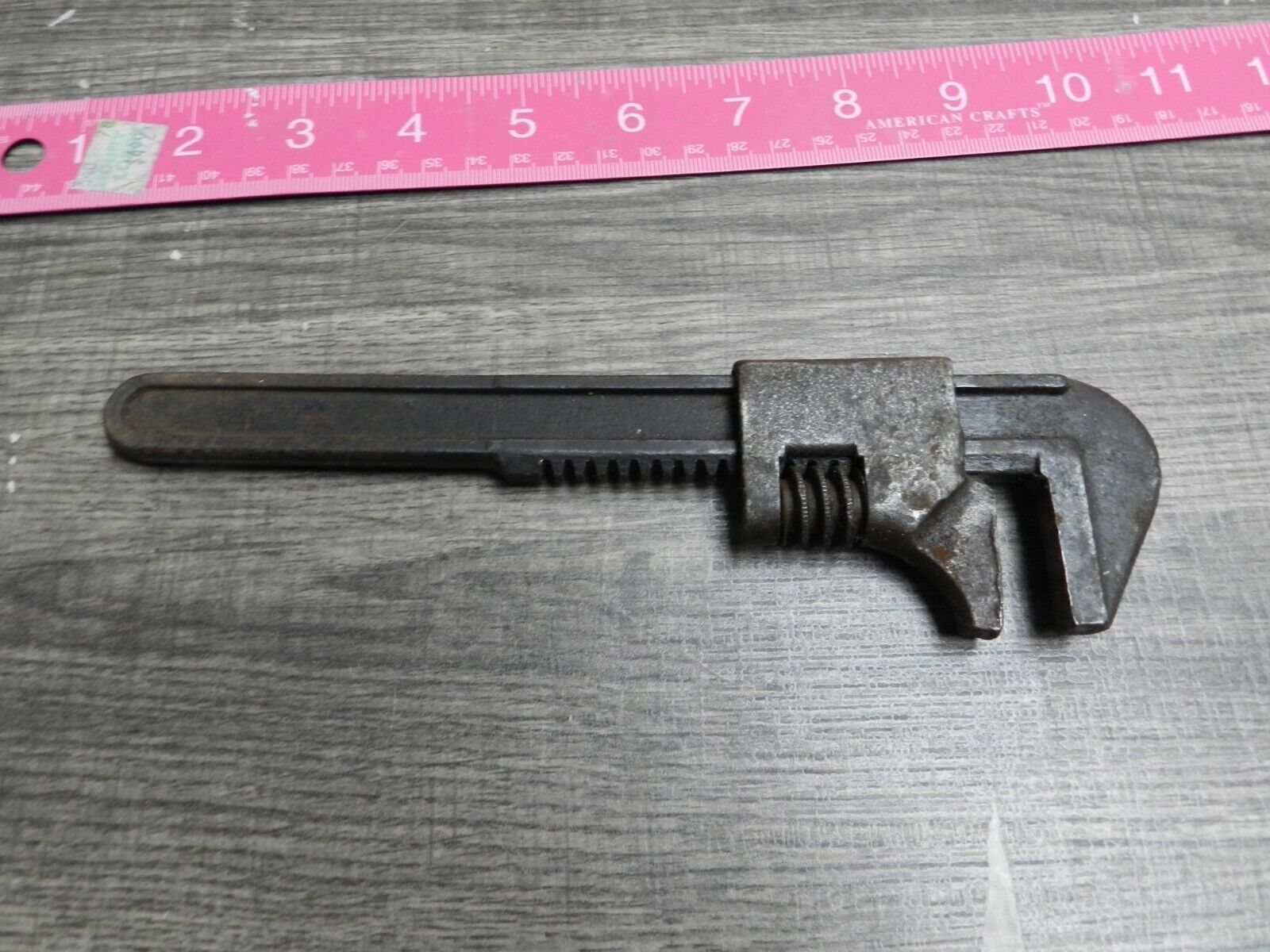 VINTAGE 8 INCH FORD USA ADJUSTABLE MONKEY WRENCH