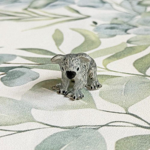 Baby Koala Bear Minifig Mini Figurine Hand Painted Porcelain Ornament - Picture 2 of 2