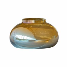 Leonardo Vase POESIA, Dekovase, Glasvase, Kalk-Natron Glas, Gold, 14 cm, 018650
