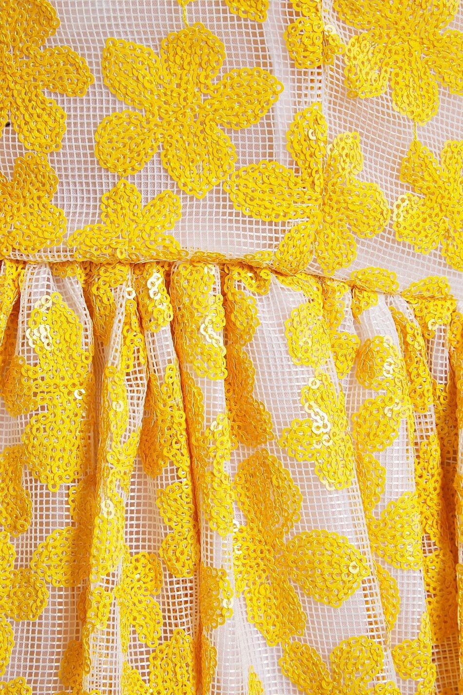 SHRIMPS Titania Yellow Sequin Wrap Dress, Brand New With Tags, Size 10 image 6
