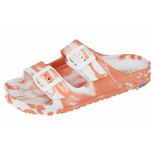 Ladies Ella EVA Adjustable Double Buckle Lightweight Sliders Sandals Flip Flops - Picture 20 of 74