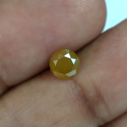 1.10cts 6mm Round Fancy Vivid Yellow Untreated Natural Earth Mined Loose Diamond - Picture 4 of 4