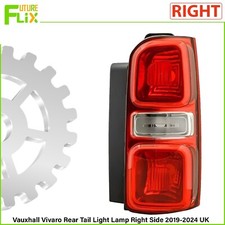 For Vauxhall Vivaro 2019- 2024 Rear Light Tail Back Lamp Right Driver Side New