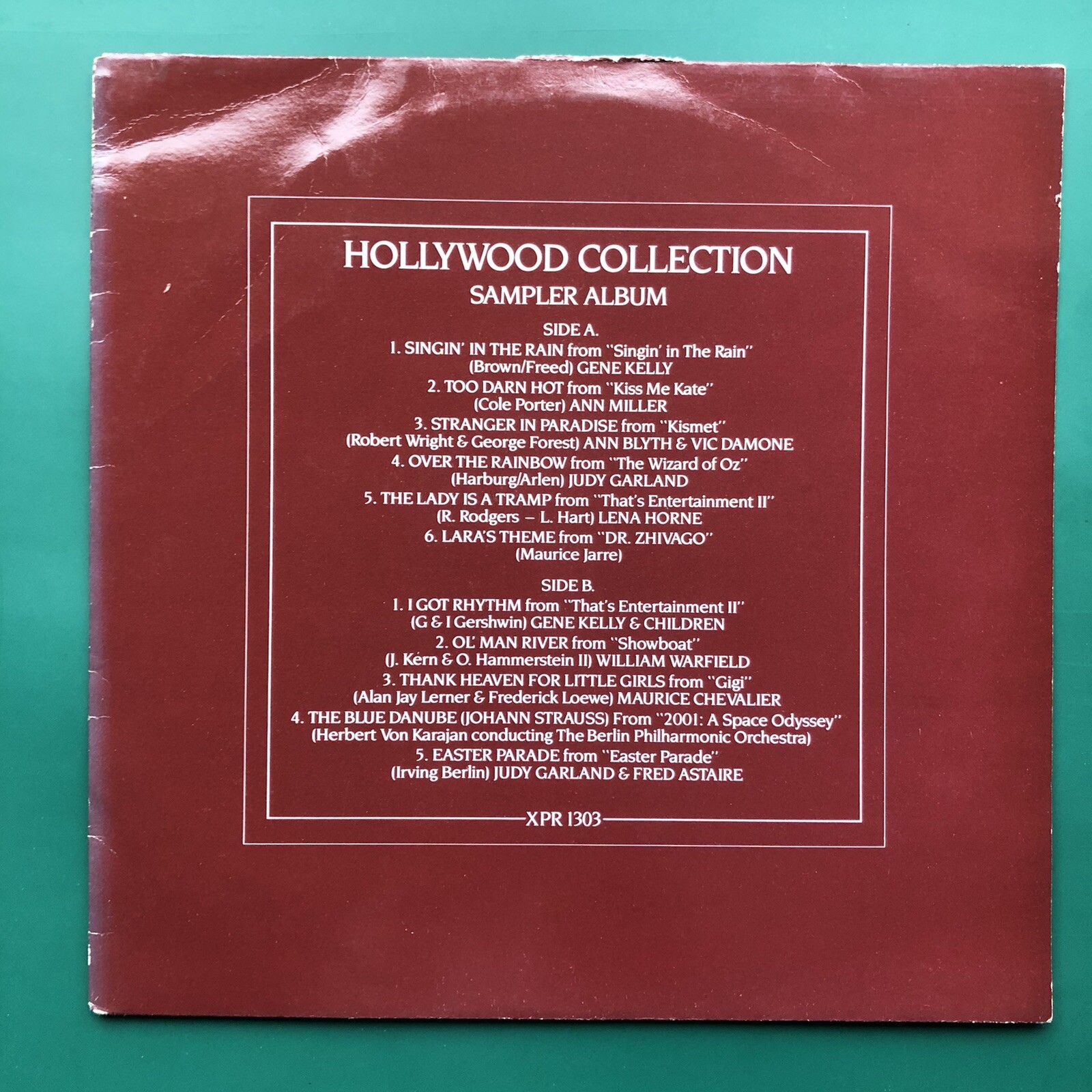 HOLLYWOOD COLLECTION Film Soundtracks Musicals SAMPLER LP White Label CBS PROMO