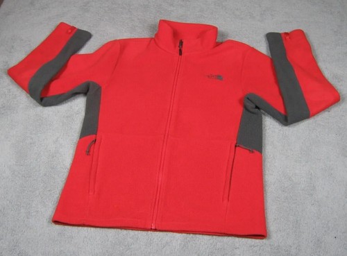 The Northface Jacket Mens Small Red Black Fleece Full Zip Outdoor Snowboarding - Picture 7 of 14
