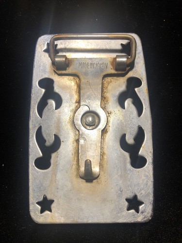 OUTSTANDING CONESTOGA WAGON Belt Buckle Chrome - Picture 6 of 8
