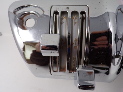 OEM 1955-56 Packard Patrician chrome dash board climate heater control bezel - Picture 7 of 12