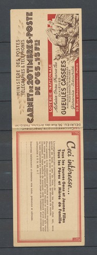 ALGERIE CARNET 65c. Bleu, Casbah, S.34 + S.70 avec sigle PTT, SUP X4069 - Imagen 2 de 2