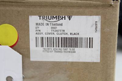 Triumph［カセット］ Triumph Street Twin 900 17-18 OEM Right Clutch Cover Black