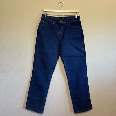Lee jeans womens 10 medium cotton blend relaxed fit blue