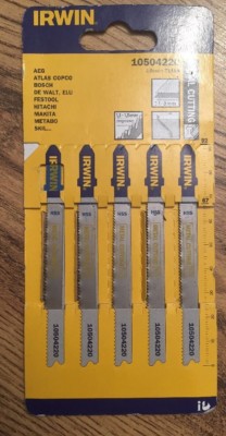 IRWIN 10504220 Metal Cutting Jigsaw Blades Pack of 5 T118A