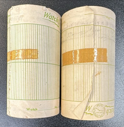 Vintage Watch Master Timing Machine Graph Paper Rolls! Chart Paper SP-464-G - Picture 2 of 2