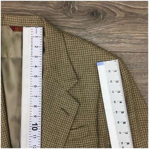VINTAGE CORBIN Mens Blazer Sport Coat Casual Jacket Size 42R Knit Wool Suit USA - Picture 7 of 12