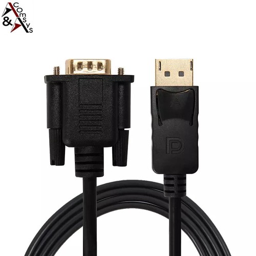 3m Displayport DP auf VGA Kabel Konverter Gold Kupfer Chipset 1080P Full HD - Bild 2 von 4